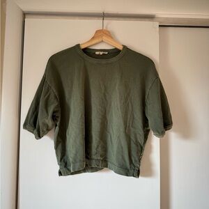 Madewell Olive Green Crewneck Tee